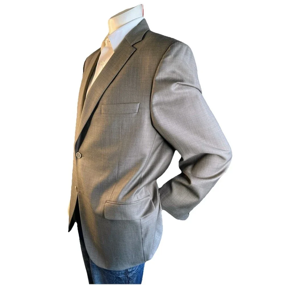 JACK VICTOR Mens 44R Blazer Sport Coat Casual Jacket Two Button Wool Suit